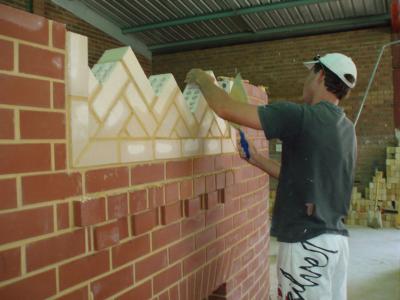 Bricklaying project. Photo credit: Silver Trowel Trade Training
