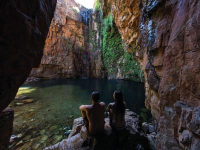 Bathing in a gorge. Photo credit: Tourism WA