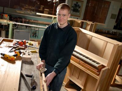 Train in cabinet making and carpentry at college.  Photo credit: Holmesglen Institute.