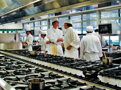 Kitchen facilities for trainee chefs. Photo credit: TAFE International Western Australia