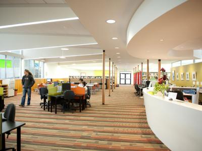 Library and computer facilities on campus. Photo credit: TasTAFE