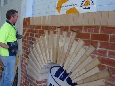 Bricklaying project. Photo credit: Silver Trowel Trade Training