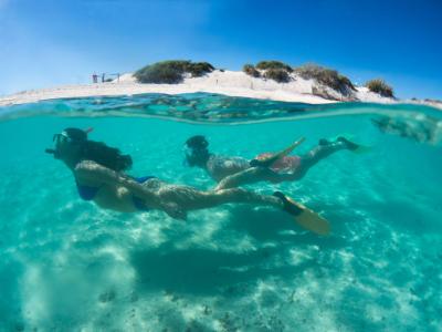 Snorkling on Rottnest Island. Photo credit: Tourism Western Australia