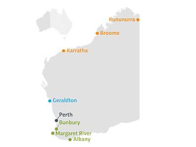 TAFE WA Regional Campus map. Image credit: TAFE WA