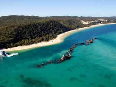 Tangalooma Wrecks. Photo credit: Brisbane Marketing